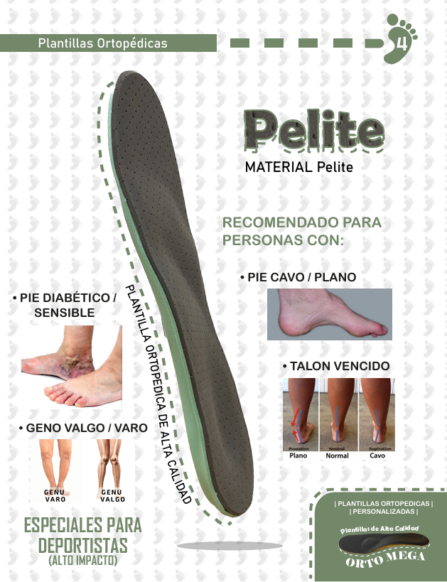 Material Pelite - Plantillas Ortopédicas