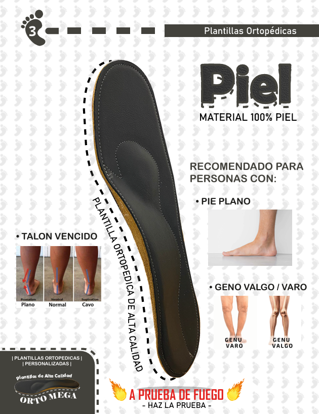 Material Piel - Plantillas Ortopédicas